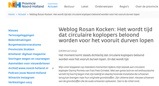 Weblog Rosan Kocken - Provincie Noord Holland