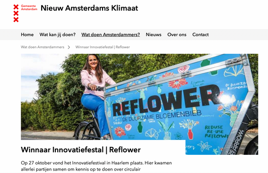 Winnaar Innovatiefestival: Reflower | Nieuw Amsterdams Klimaat