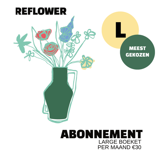 Reflower Large Abonnement | €30 per maand